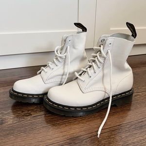 Dr Martens White Pascal Boots